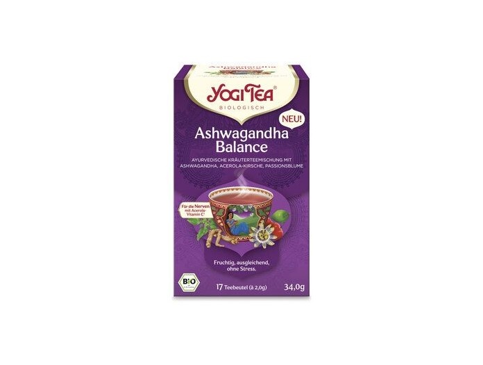 Bio Yogi Tea Čaj Ashwagandha Balance 34g s Vit. C