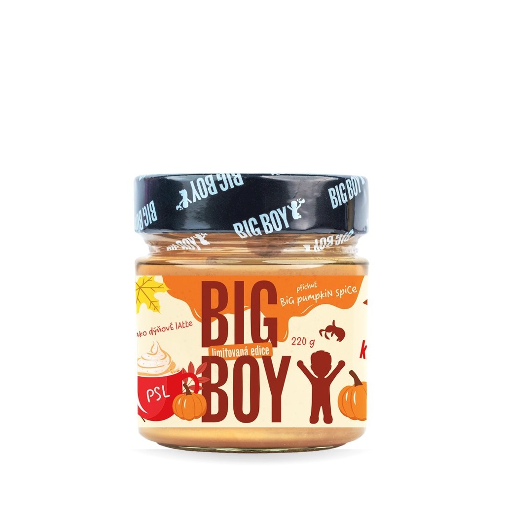 Arašídový krém Pumpkin spice 220g Big Boy 