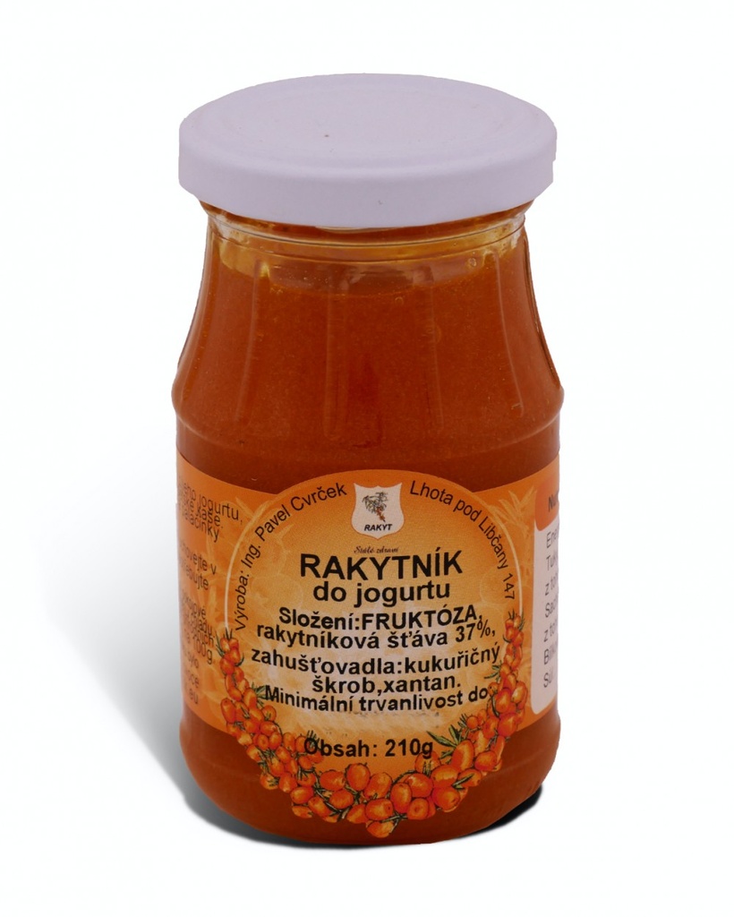 Rakytník do jogurtu s fruktózou 210g RAKYT Cvrček