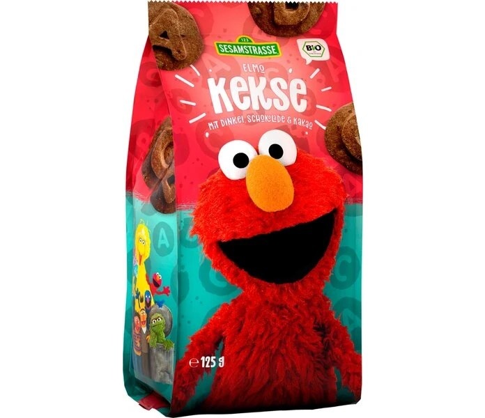 Sušenky špaldové kakaové 125g Sesamstrasse