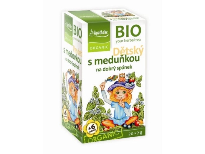 BIO Dětský ovocný čaj s meduňkou 40 g Apotheke