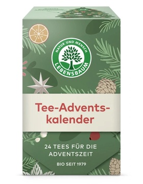 BIO Čajový adventní kalendář pro rok  2024 42,5g Lebensbaum