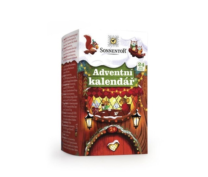 Adventní kalendář 24 bio Čajů Vánoce 2024 Sonnentor