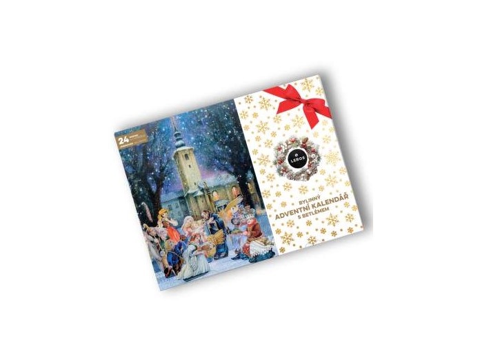 Bylinný Adventní kalendář s betlémem 40,9g LEROS