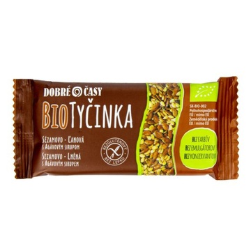 Bio tyčinka Dobré časy sezam a len 40g