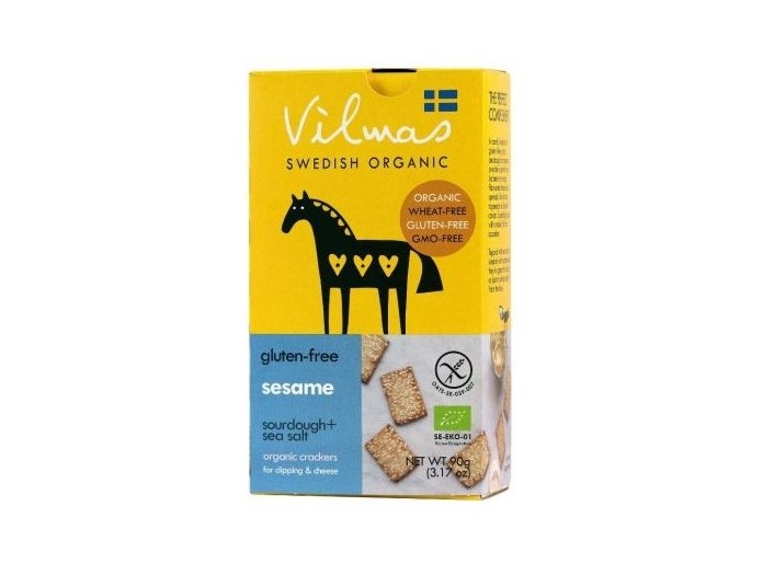 Bio bezlepkové krekry sezamové 90g VILMAS