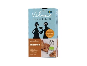Bio bezlepkové krekry se skořicí 90g Vilmas Swedish 