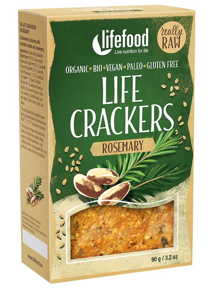 Bio placky rozmarýnové 90g Lifefood 