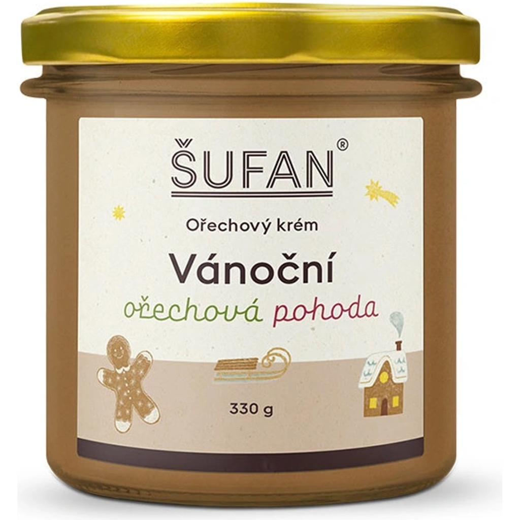 Vánoční ořechová pohoda - ořechový krém 330g Šufan