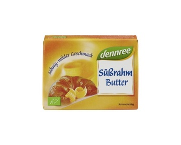 Bio máslo ze sladké smetany 250g Dennree