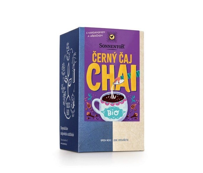 Černý čaj - CHAI kořeněná směs BIO 32,4g Sonnentor