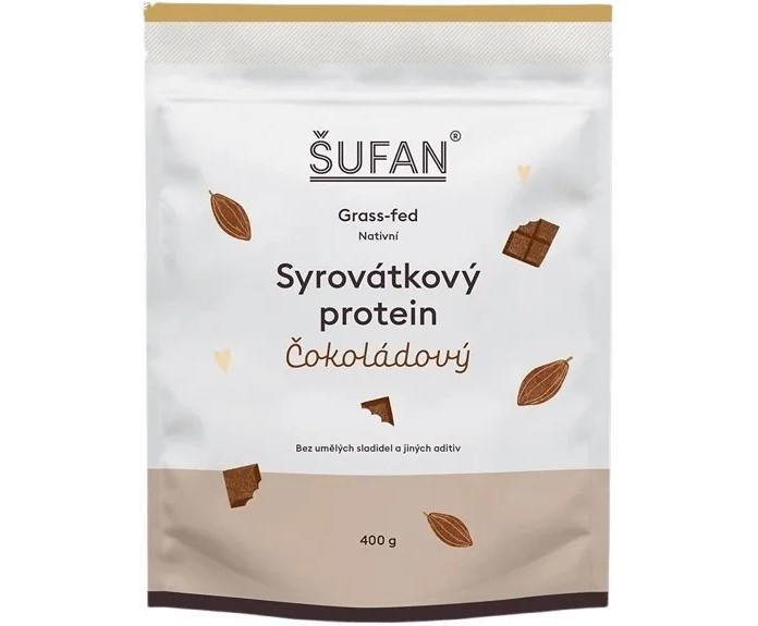 Syrovátkový protein čokoládový 400g Šufan