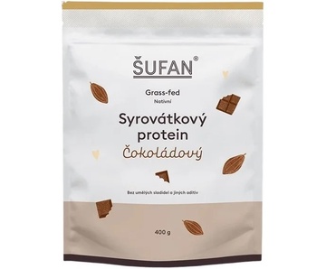 Syrovátkový protein čokoládový 400g Šufan