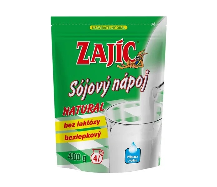 Sójový nápoj Zajíc Natural 400g Doypack Mogador