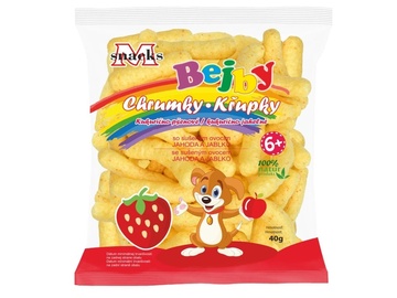 Křupky kukuřično-jáhelné Jahoda/Jablko 40g M-snack