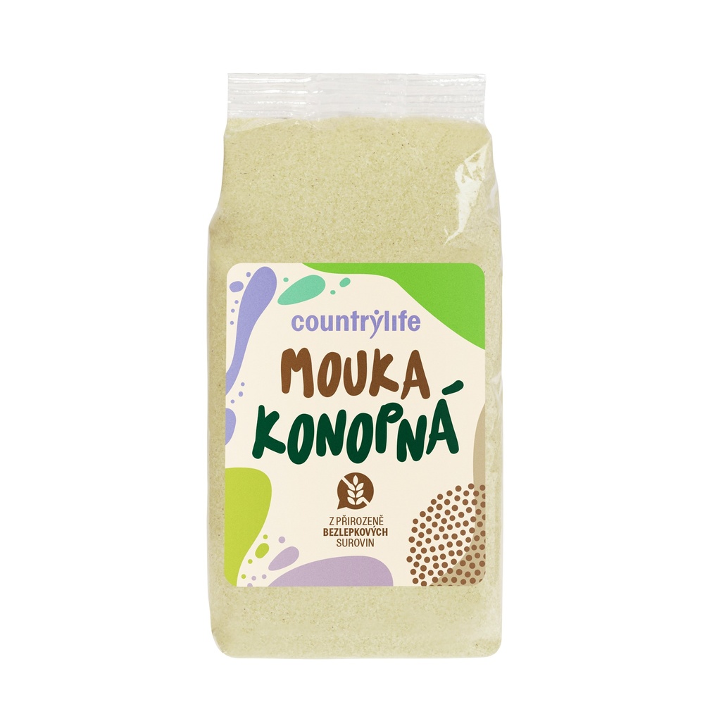 Konopná mouka bezlepková 400g Country Life