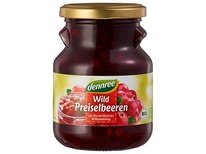 Brusinky divoké - hustý kompot 400g Dennree