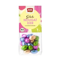 Čokoládová vajíčka mléčná čokoláda/plněná nugátem 100g Bio RosenGarten