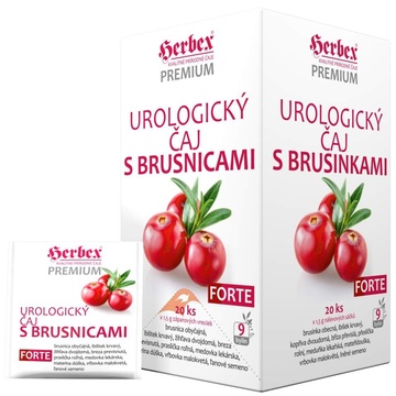 Urologický čaj s brusinkami FORTE  30g Herbex premium