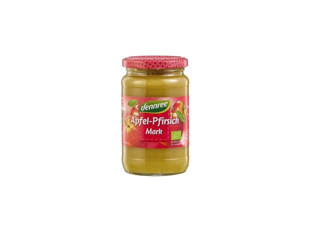 BIO pyré jablko a broskev 360g Dennree