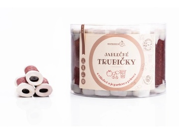Jablečné trubičky 540g v dóze jogurt/višeň