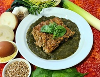 pohankova nadivka se spenatem