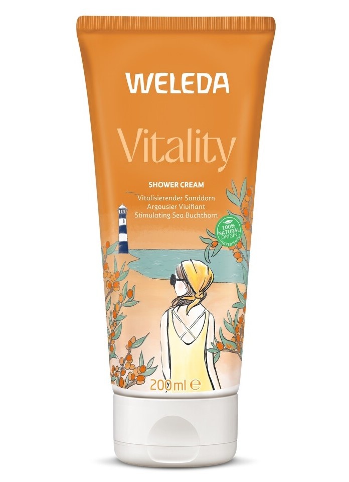  VITALITY Rakytníkový sprchový krém 200ml WELEDA