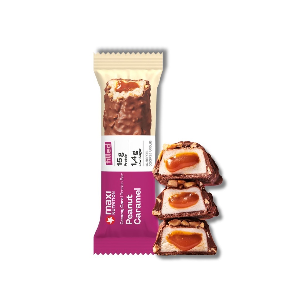 Proteinová tyčinka arašídy a slaný karamel 45g MaxiNutrition 
