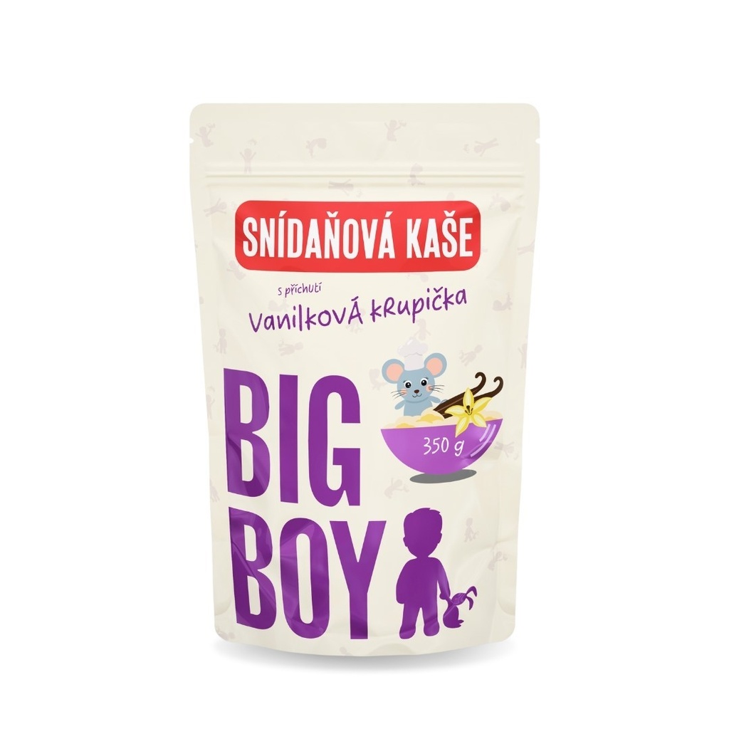 Snídaňová kaše Vanilková krupička 350g BigBoy