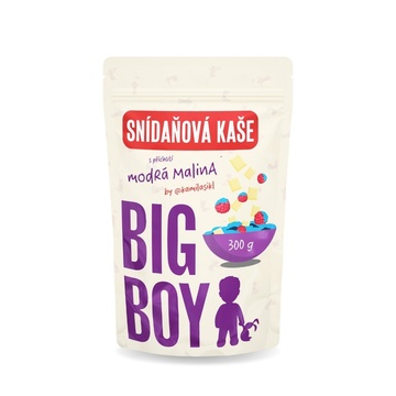 Snídaňová kaše s příchutí modrá malina 300g Big Boy