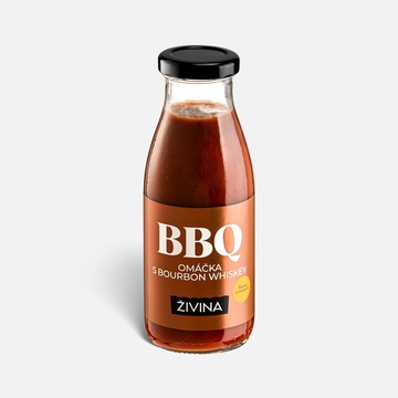 BBQ Omáčka pálivá s medem s Bourbon Whiskey 270 g Živina