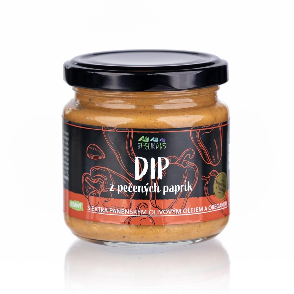 Dip z pečených paprik Jemný 170g ThePelikans