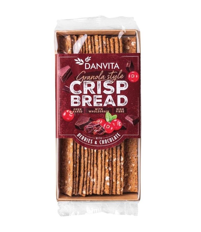 Křupavé plátky brusinka/čoko 130g DANVITA