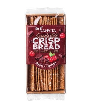 Křupavé plátky brusinka/čoko 130g DANVITA