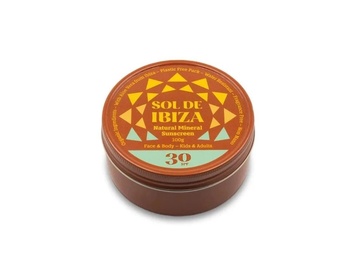 Přírodní opalovací krém 100g Face and body 30 SPF SOL de IBIZA