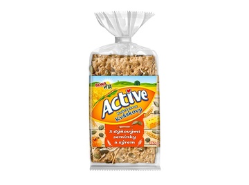Active Knackebrot kváskový s dýní a sýrem 180g Bonavita
