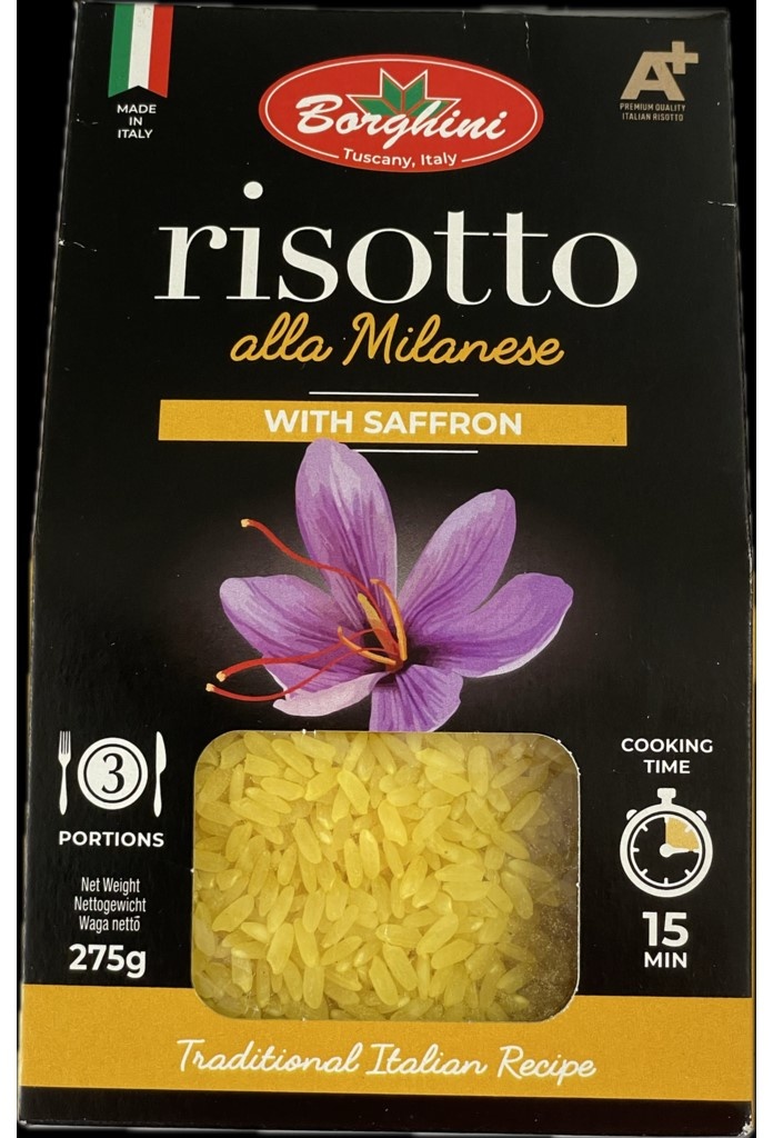 Rissotto - Rýže se šafránem 275g Borghini 