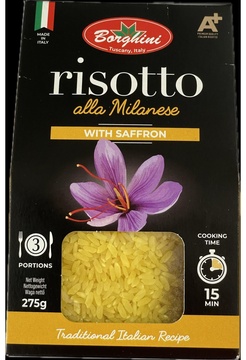Rissotto - Rýže se šafránem 275g Borghini 