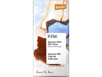 Bio Čokoláda Espresso Santo Domingo 90g VIVANI