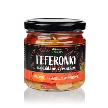 Feferonky s česnekem 180g Pelikans