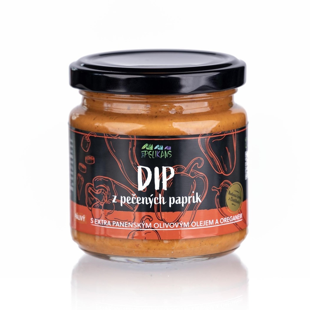 Dip z pečených paprik – Pálivý 170 g ThePelikans