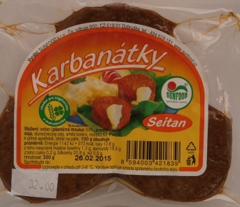 Karbanátky seitan 200g Sunfood
