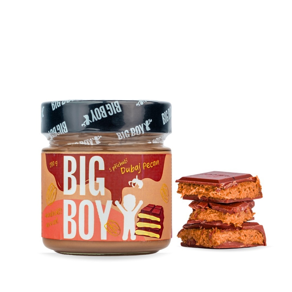 Krém z pekanových ořechů s čokoládou a karamelem 200g  DUBAI Pecan Big Boy