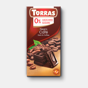 Dia hořká čokoláda s kávou Torras 75 g