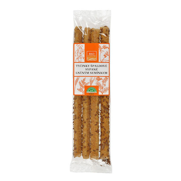 BIO Tyčinky špaldové sypané lněným semínkem 60 g PRO-BIO

