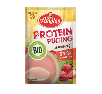 Puding proteinový jahodový 45 g BIO AMYLON