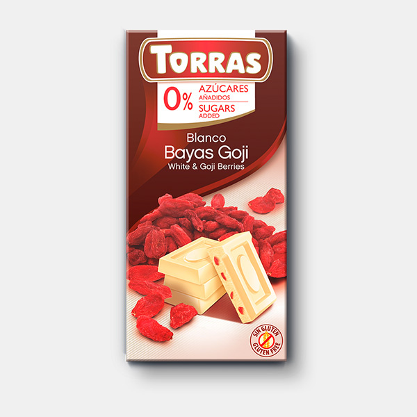 Dia bílá čokoláda s goji Torras 75 g