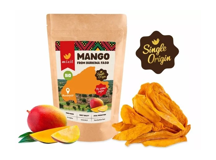 Bio Mango sušené plátky z Burkina Faso 250g Mixit