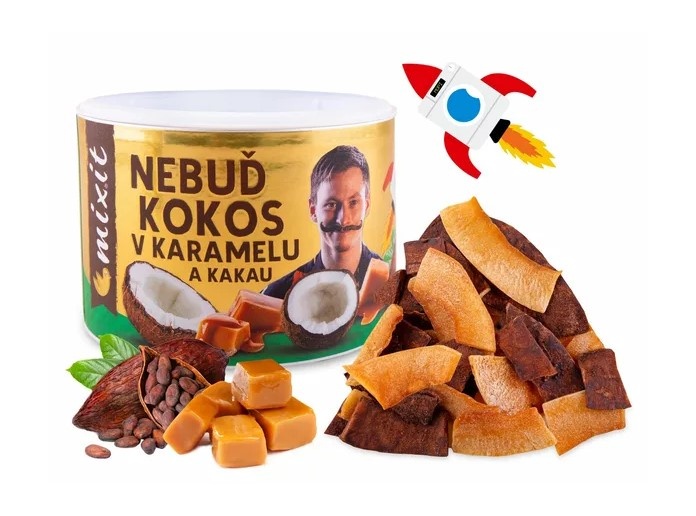 Nebuď kokos v karamelu a kakau 100g Mixit