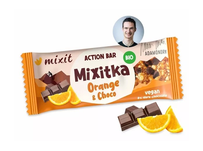 Bio tyčinka Mixitka Action Bar Pomeranč a čokoláda 34g Mixit